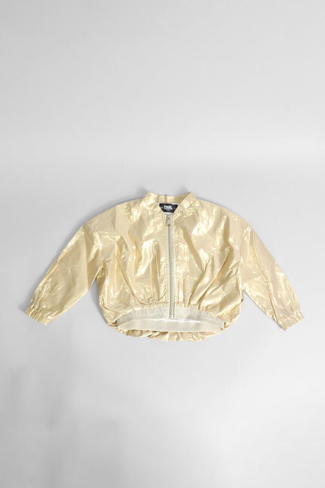 Giubbotto Karl Lagerfeld oro satinato - Angel Luxury
