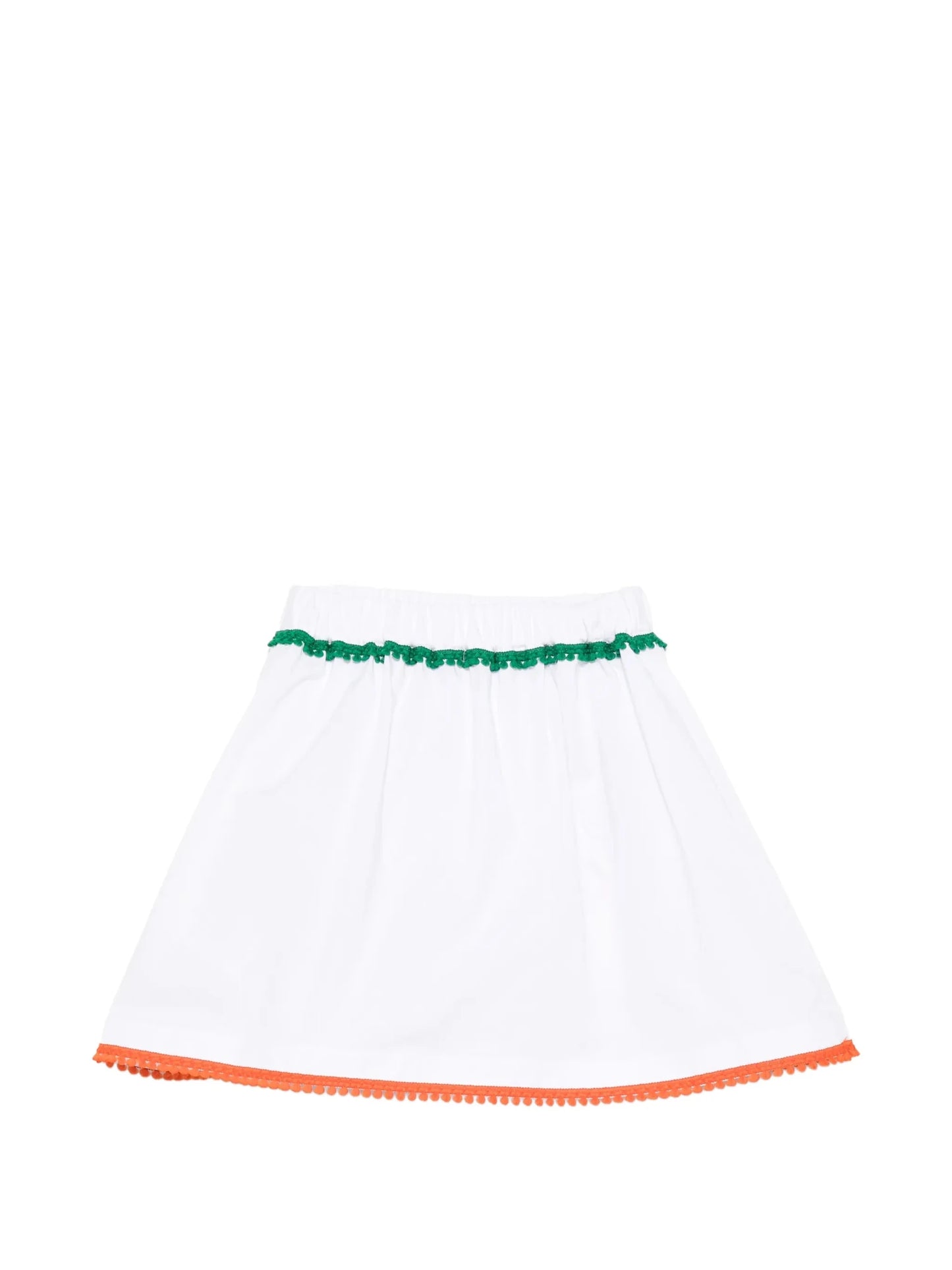 GONNA BIANCA CON RICAMO STELLA JEAN - Angel Luxury