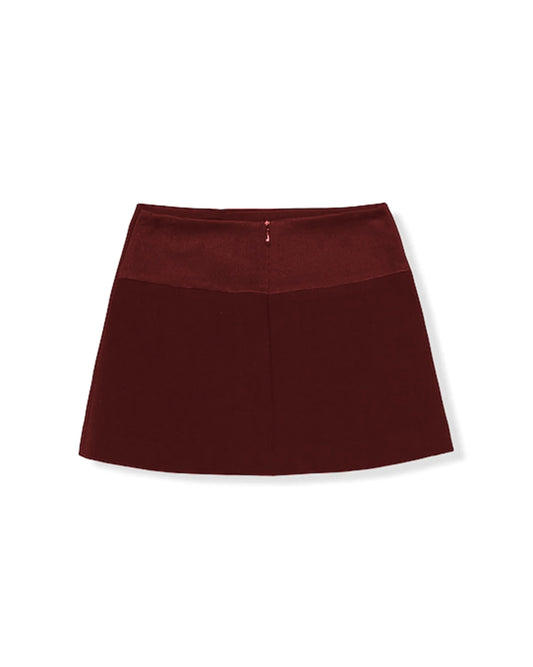 GONNA CON TASCA ROSSO CILIEGIA ELISABETTA FRANCHI - Angel Luxury