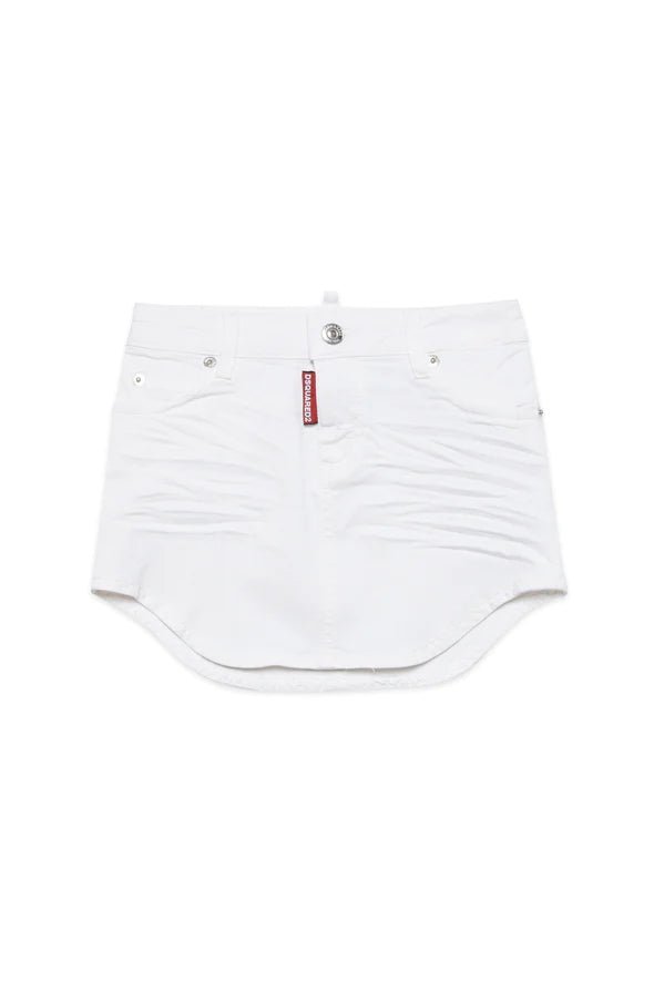GONNA IN DENIM A TAGLIO OBLIQUO DSQUARED2 - Angel Luxury