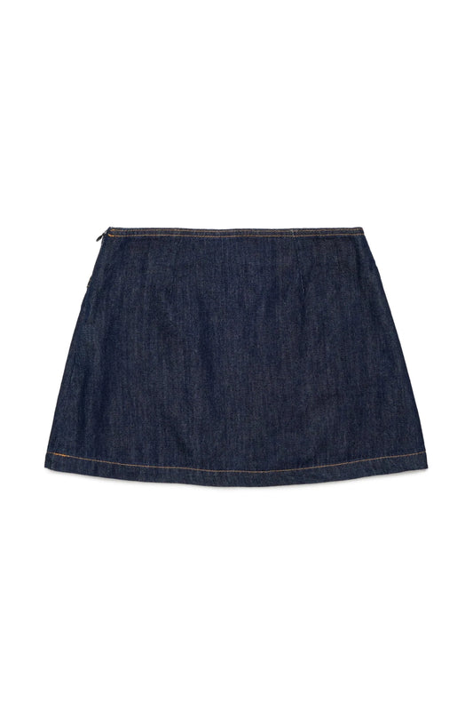 GONNA IN DENIM CON LOGO CUCITO MARNI - Angel Luxury