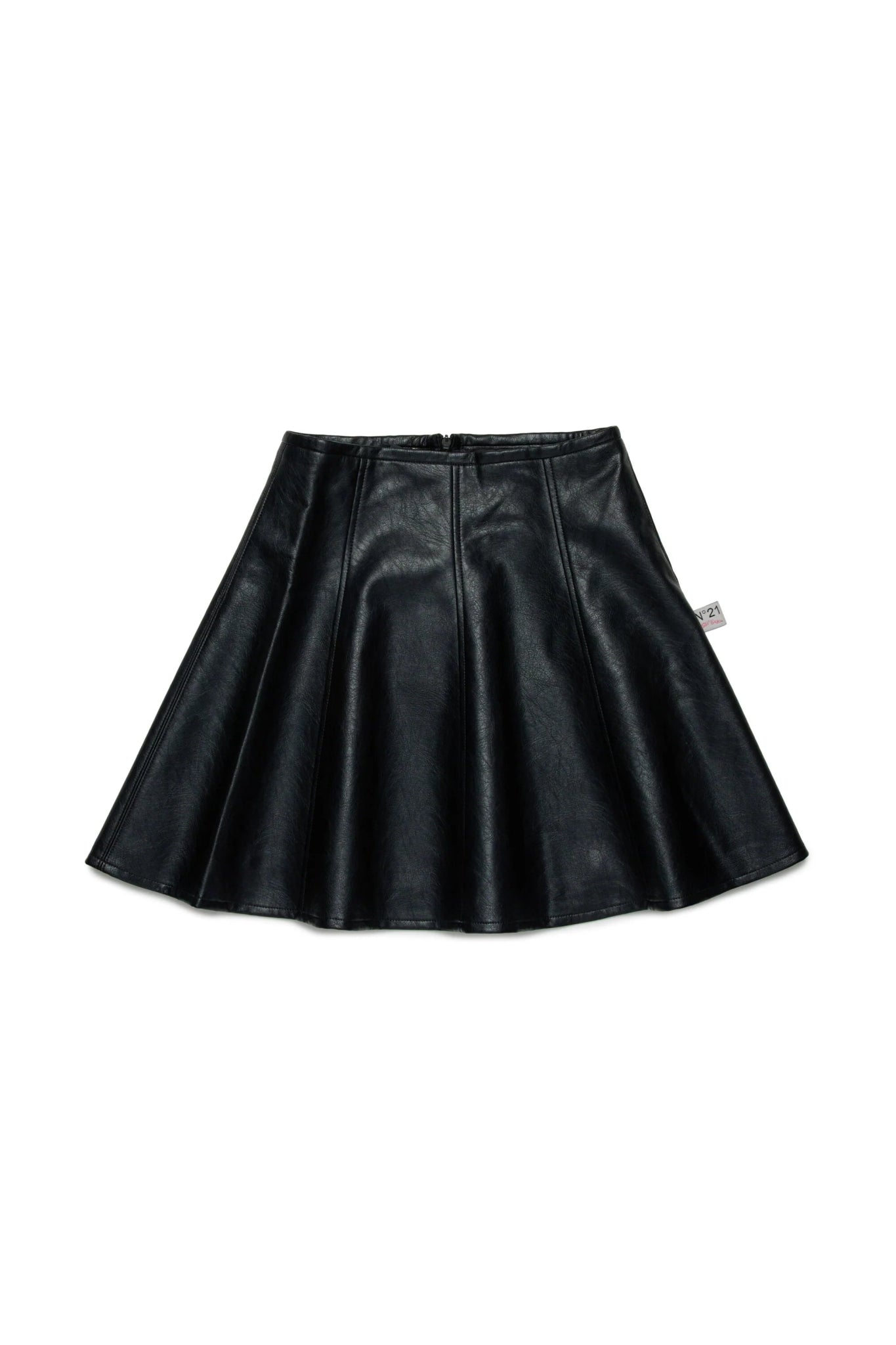 GONNA IN ECOPELLE NERA N21 - Angel Luxury
