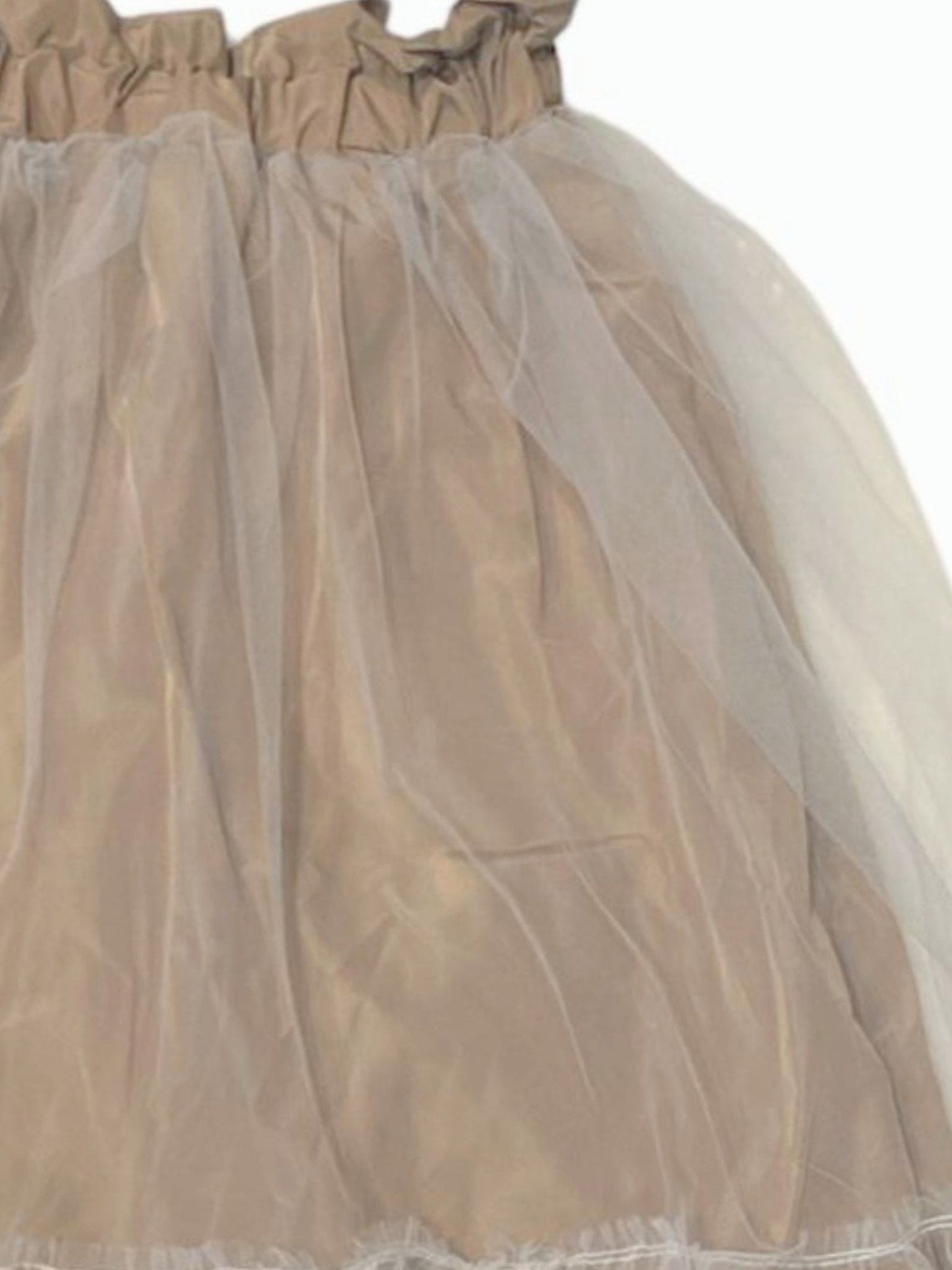 GONNA IN TULLE BEIGE PYPE - Angel Luxury
