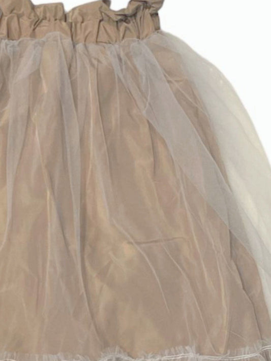 GONNA IN TULLE BEIGE PYPE - Angel Luxury