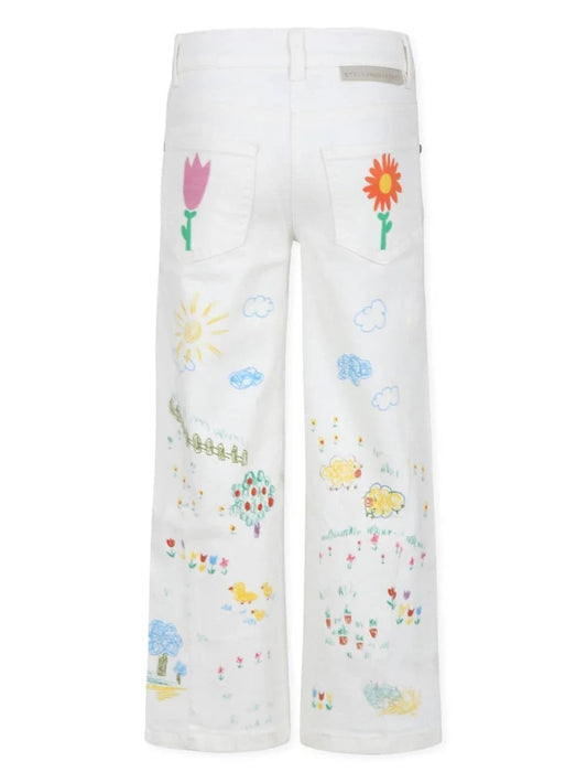 JEANS DIRITTI A FIORI STELLA MCCARTNEY - Angel Luxury