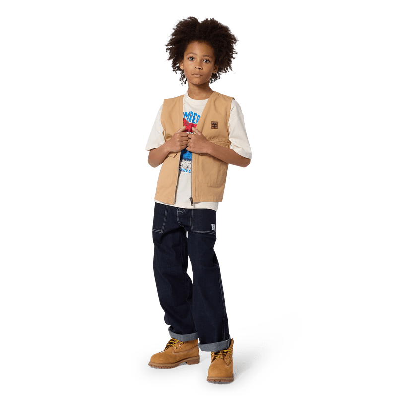 JEANS SCURO CON LOGO SUL RETRO TIMBERLAND - Angel Luxury