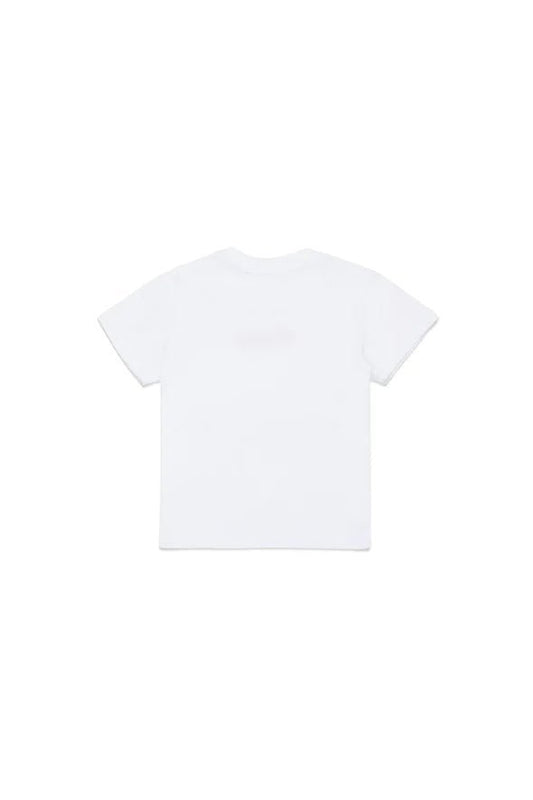 MAGLIA BIANCA CON GRAFICA PENNELLATA DSQUARED2 - Angel Luxury