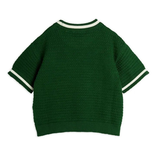 MAGLIA UNCINETTO VERDE CON CAMALEONTE MINI RODINI - Angel Luxury