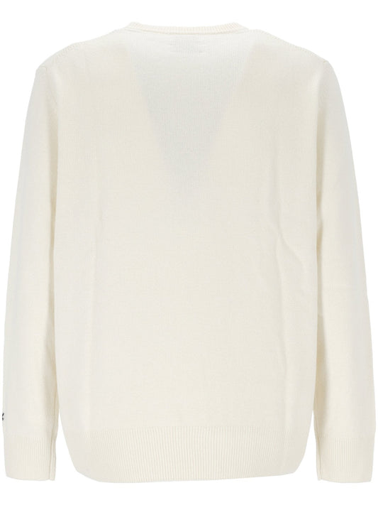 MAGLIONE BIANCO CON STAMPA MC2 SAINT BARTH - Angel Luxury