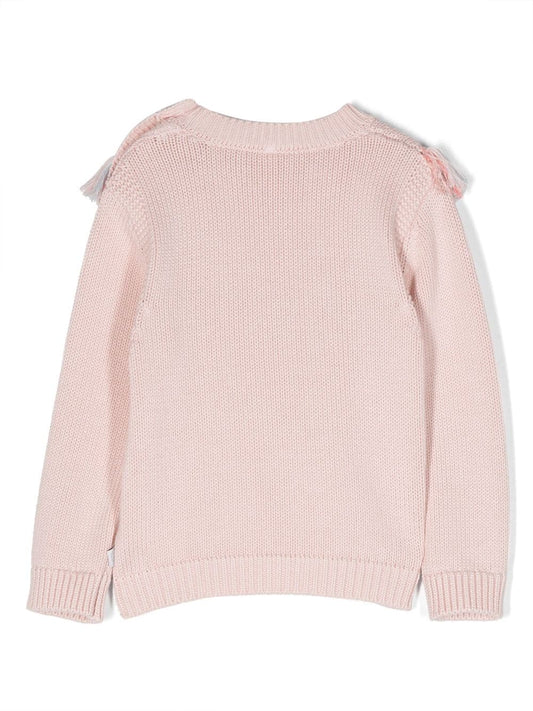 MAGLIONE CON RICAMO ROSA STELLA MCCARTNEY - Angel Luxury