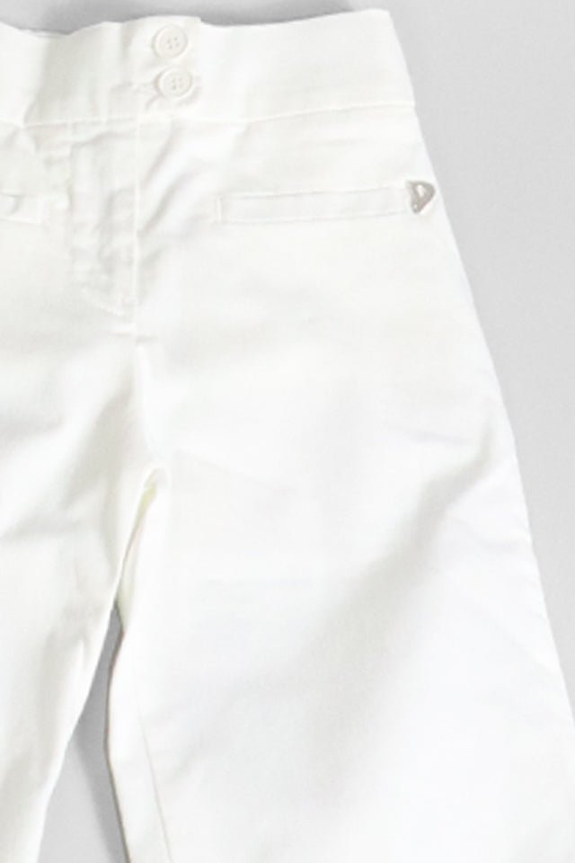Pantalone a zampa Dondup bianco - Angel Luxury