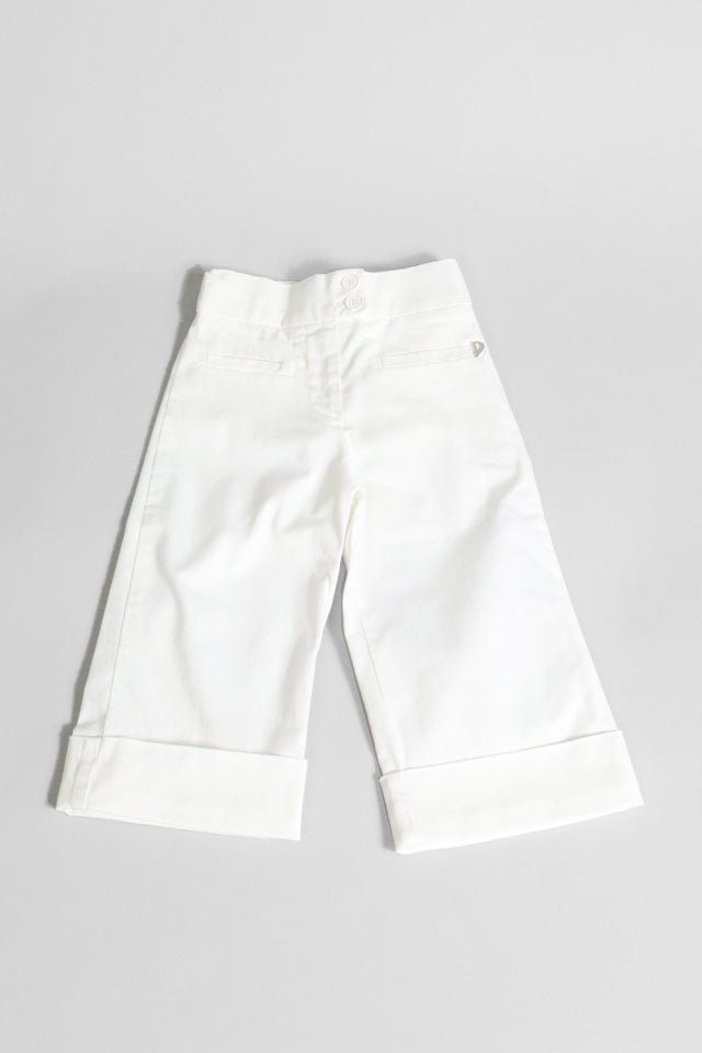 Pantalone a zampa Dondup bianco - Angel Luxury