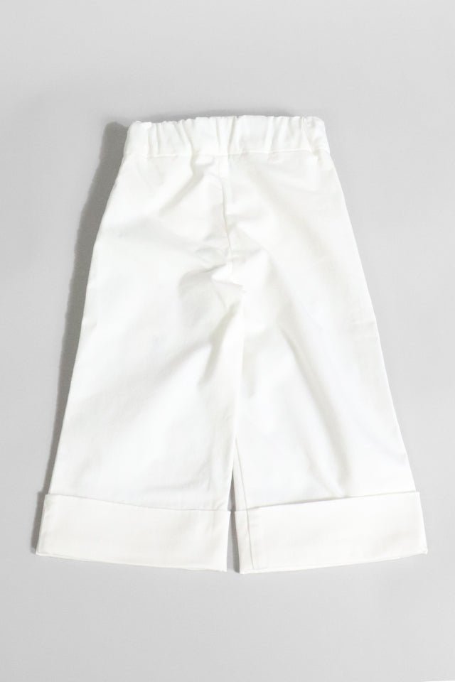 Pantalone a zampa Dondup bianco - Angel Luxury