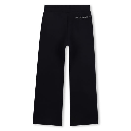 PANTALONE BLU CON LOGO SUL RETRO BRILLANTINATO MARC JACOBS - Angel Luxury
