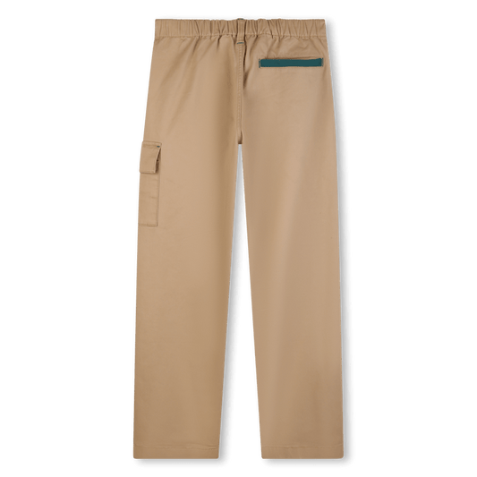 PANTALONE CON TASCHE BEIGE KIDS AROUND - Angel Luxury