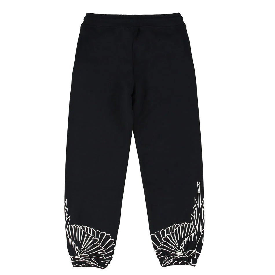 PANTALONE DI TUTA NERO E BIANCO MARCELO BURLON - Angel Luxury