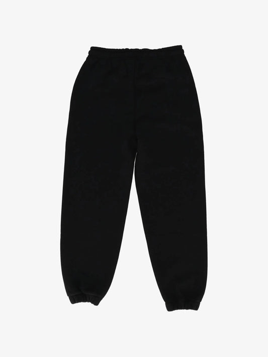 PANTALONE JERSEY NERO CON LOGO CREMA MSGM - Angel Luxury