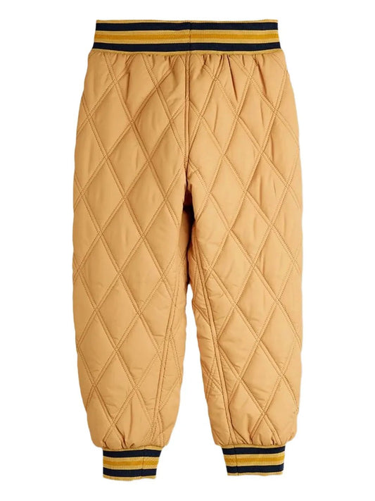 PANTALONE TRAPUNTATO BEIGE MINI RODINI - Angel Luxury
