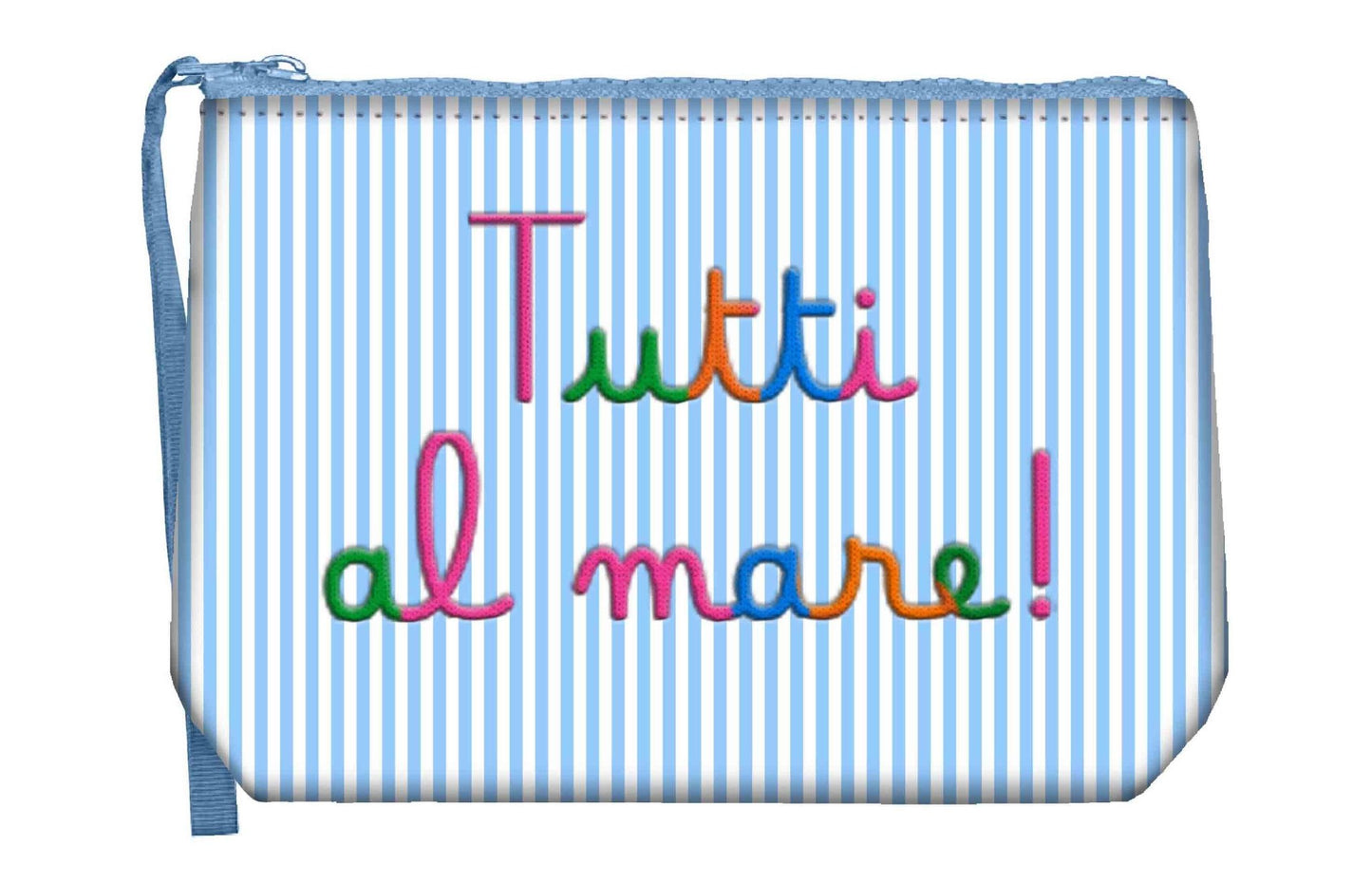 POCHETTE A RIGHE "TUTTI AL MARE" MC2 SAINT BARTH - Angel Luxury