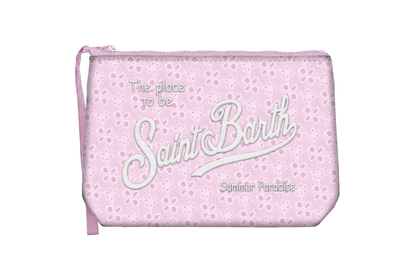 POCHETTE IN SANGALLO ROSA MC2 SAINT BARTH - Angel Luxury