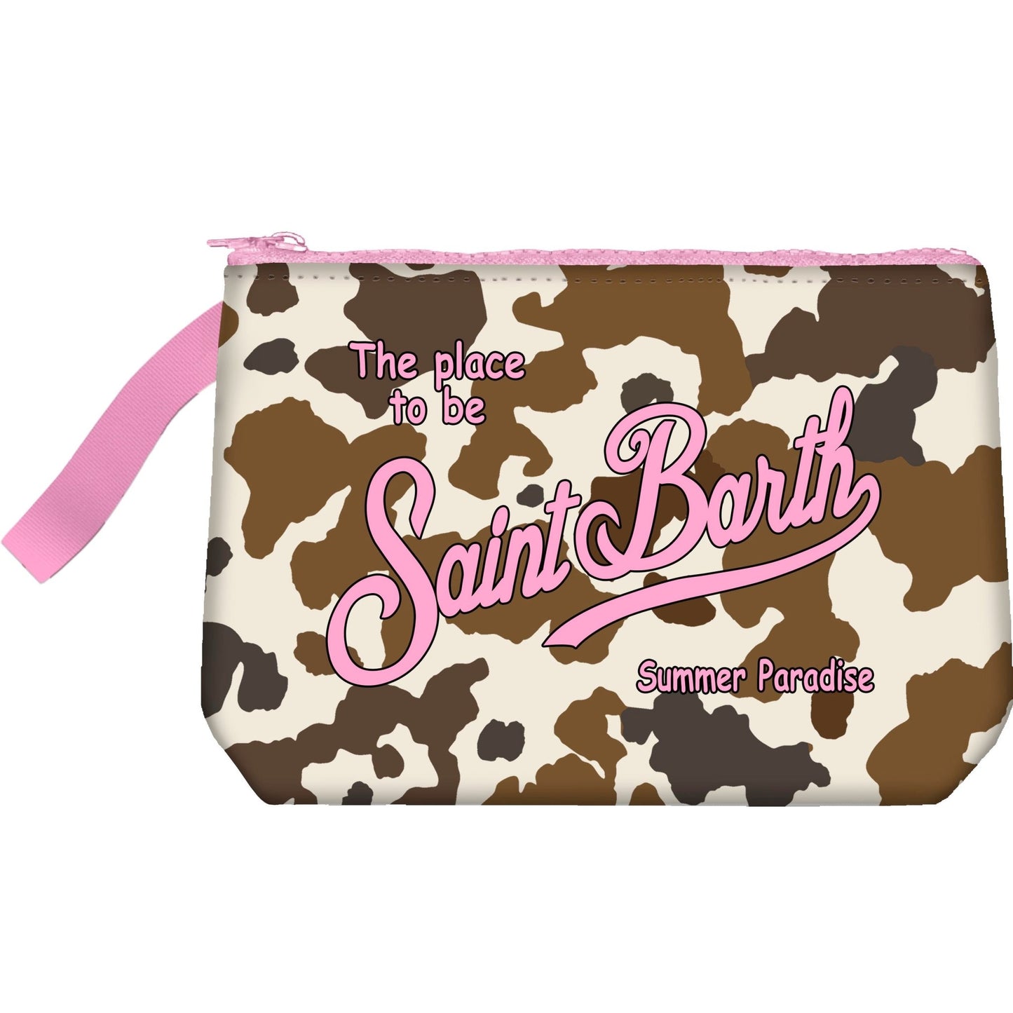 POCHETTE L MUCCATA CON LOGO ROSA MC2 SAINT BARTH - Angel Luxury
