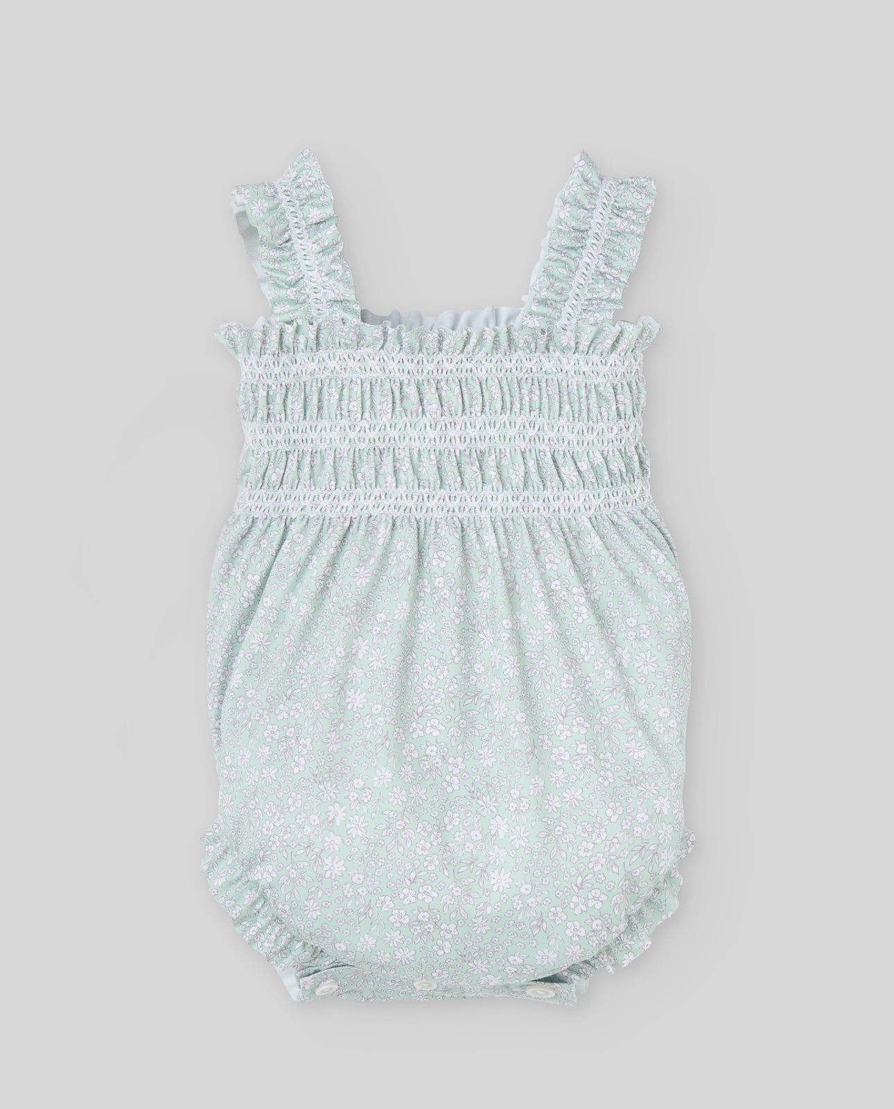 SALOPETTE VERDE CON FANTASIA NEONATA PAZ RODRIGUEZ - Angel Luxury