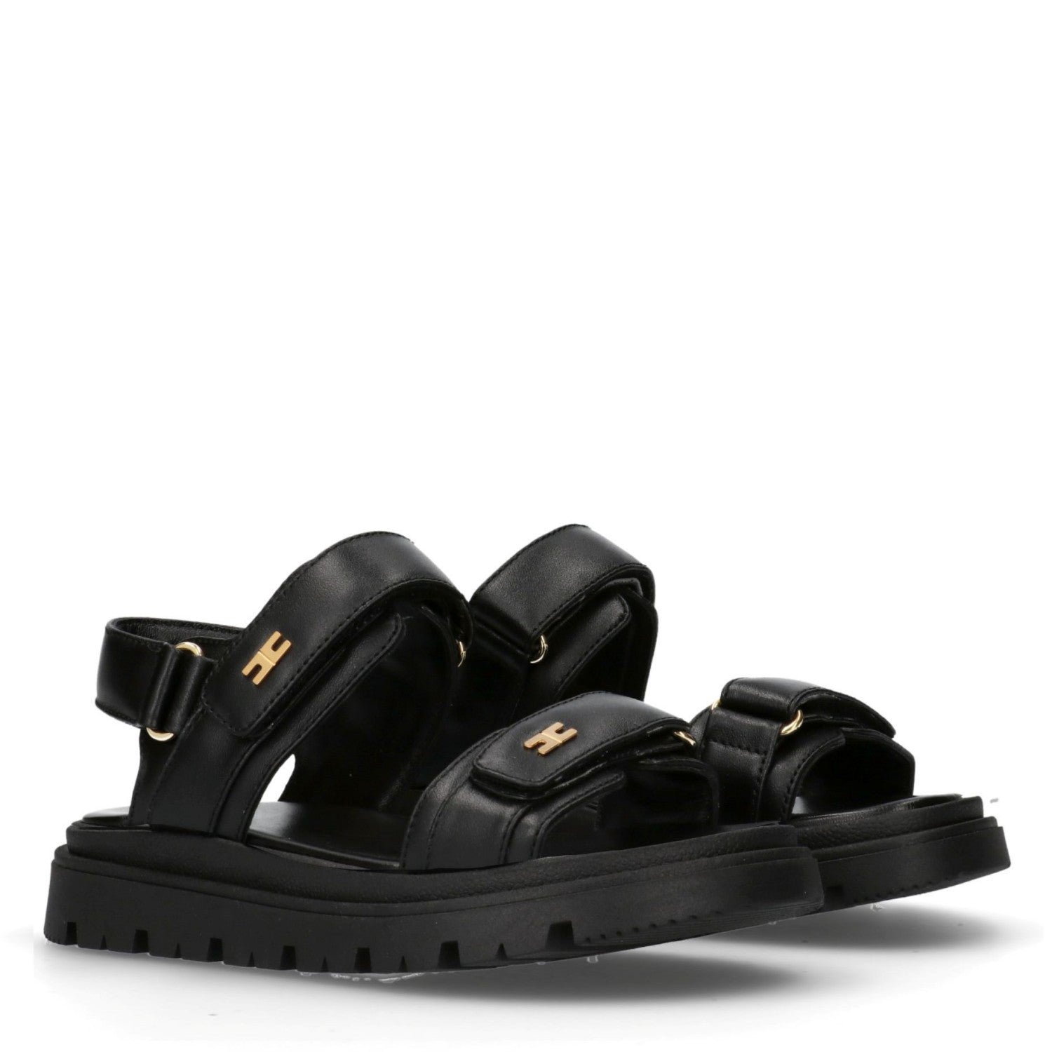 SANDALO VELCRO NERO ELISABETTA FRANCHI - Angel Luxury