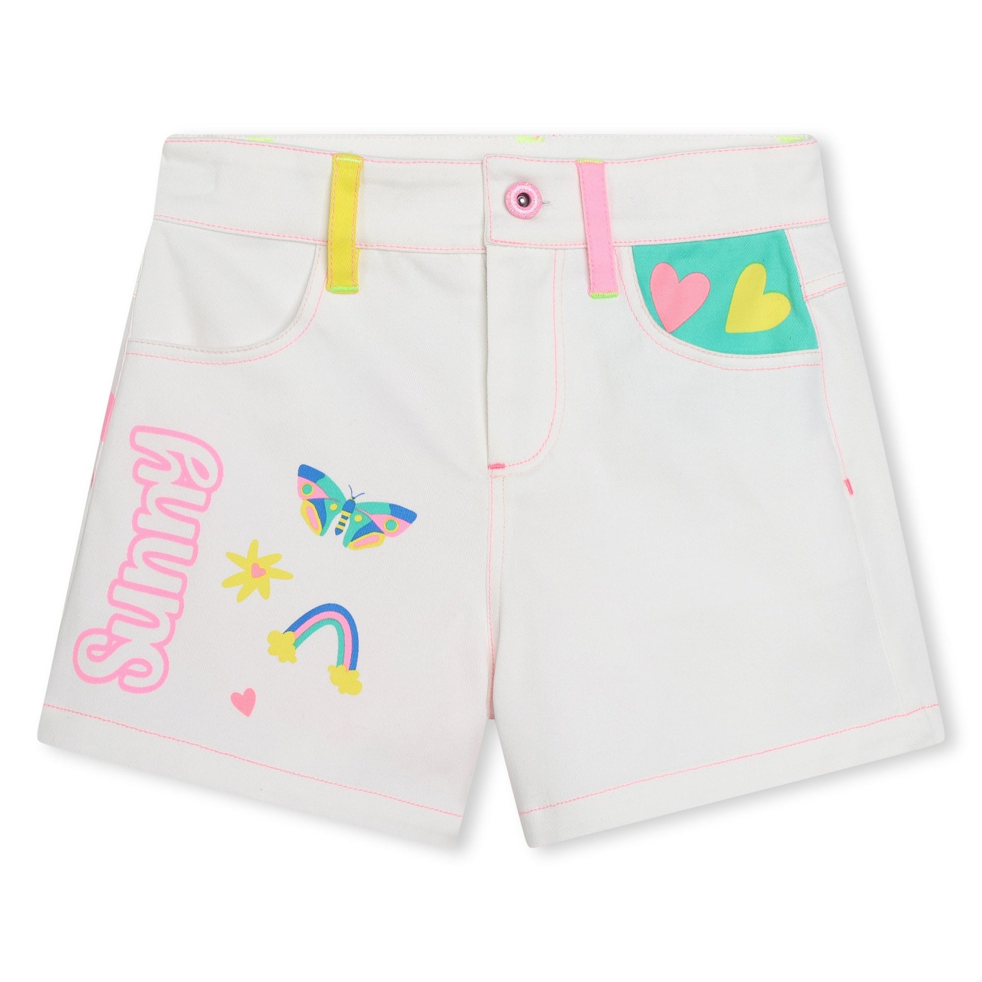 SHORTS DENIM BIANCO SUNNY - Angel Luxury