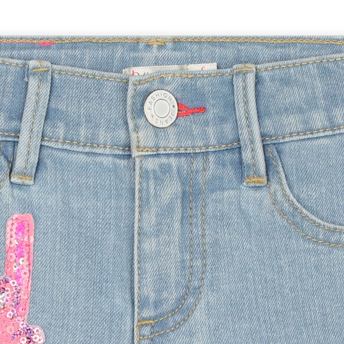 SHORTS IN DENIM GELATO PINK - Angel Luxury