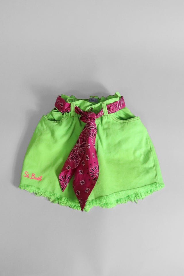 Shorts in denim verde Mc2 Saint Barth - Angel Luxury