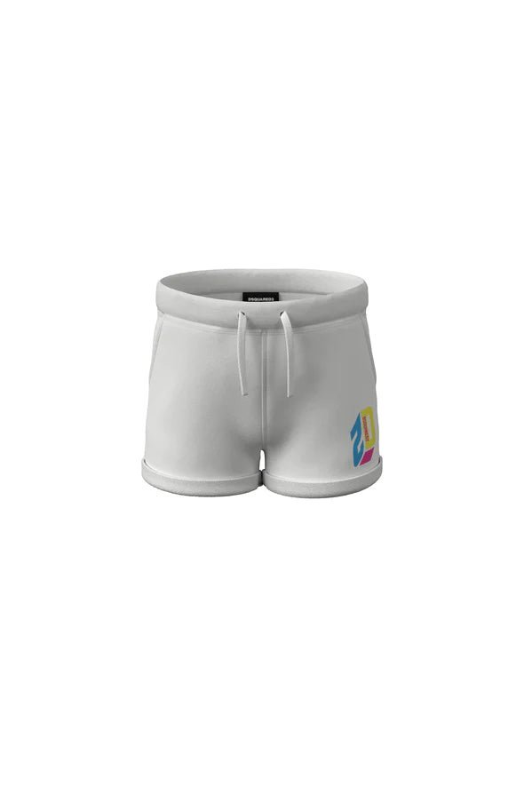 SHORTS IN FELPA CON LOGO TRIDIMENZIONALE DSQUARED2 - Angel Luxury