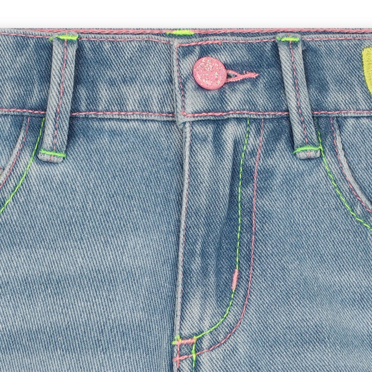SHORTS JEANS COTONE RICAMATO BILLIEBLUSH - Angel Luxury