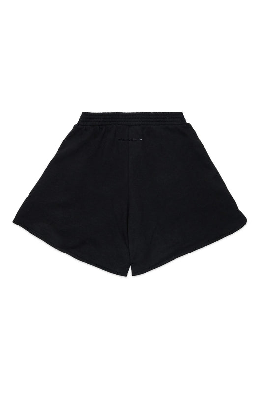 SHORTS NERO CON LOGO BINACO MAISON MARGIELA - Angel Luxury
