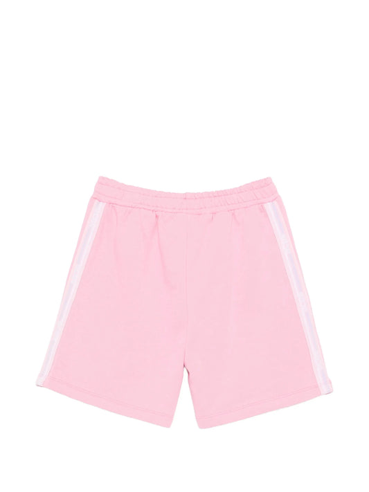 SHORTS ROSA CON BANDE AI LATI LOGATO GCDS - Angel Luxury