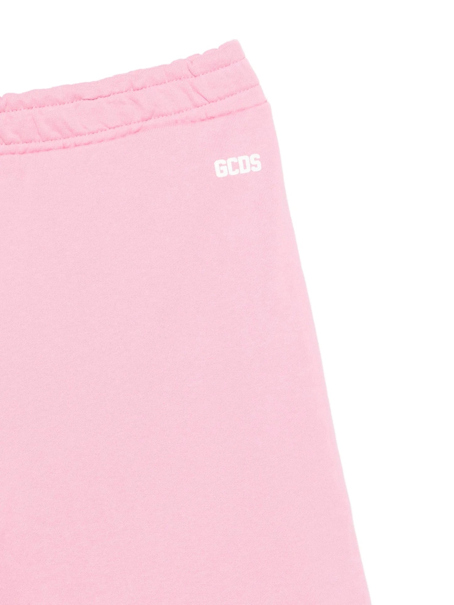 SHORTS ROSA CON BANDE AI LATI LOGATO GCDS - Angel Luxury