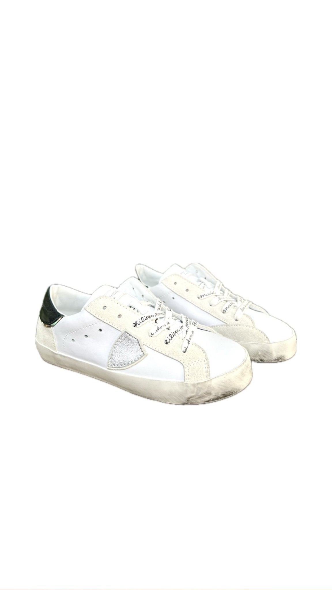 SNEAKERS BIANCO/NERO PHILIPPE MODEL - Angel Luxury