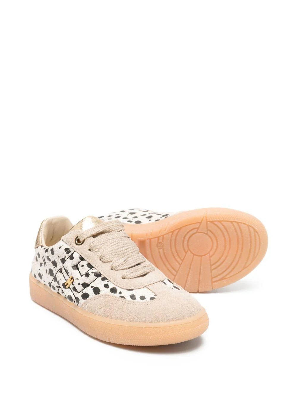 SNEAKERS MACULATA IN CAMOSCIO BEIGE ELISABETTA FRANCHI - Angel Luxury