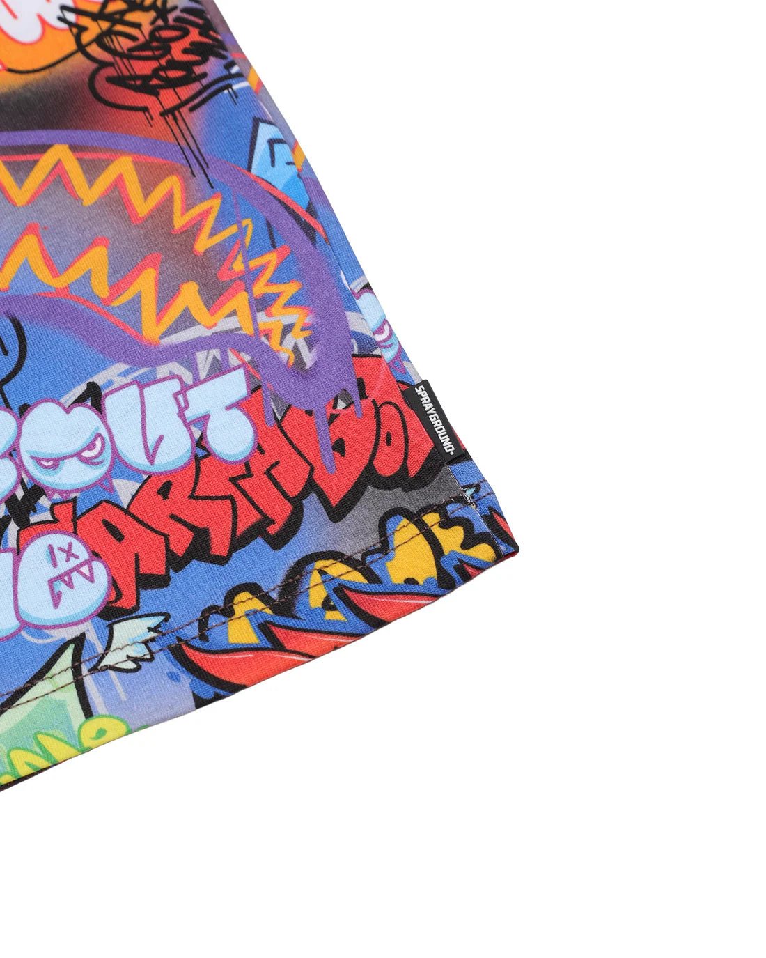 T - SHIRT A QUADRI CON FANTASIA E LOGO IN RILIEVO ARANCIO SPRAYGROUND - Angel Luxury