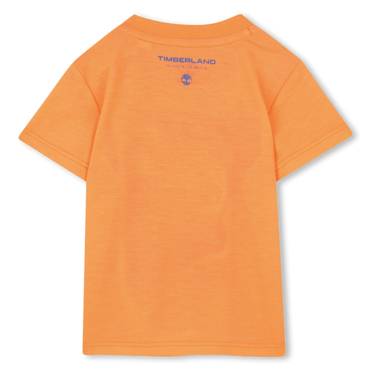 T - SHIRT ARANCIONE CON LOGO A STAMPA TIMBERLAND - Angel Luxury