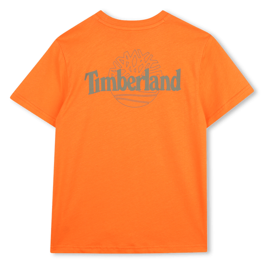 T - SHIRT ARANCIONE CON LOGO TIMBERLAND - Angel Luxury