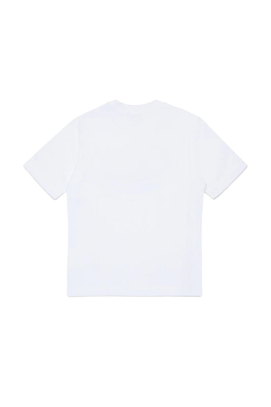 T - SHIRT BIANCA CON LOGO DIESEL NERO - Angel Luxury