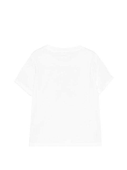 T - SHIRT BIANCA CON LOGO MACULATO MC2 SAINT BARTH - Angel Luxury