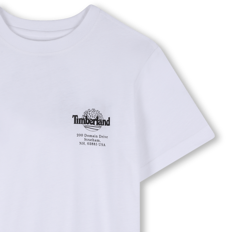 T - SHIRT BIANCA CON LOGO NERO TIMBERLAND - Angel Luxury