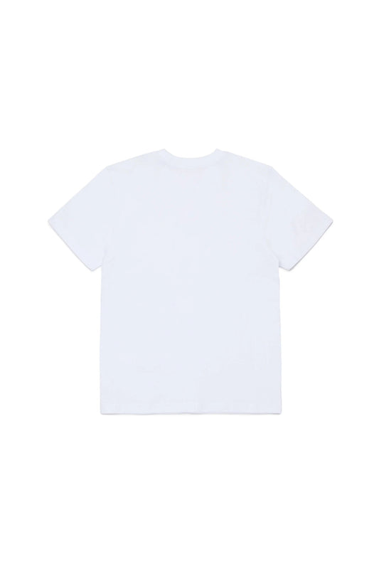 T - SHIRT BIANCA CON LOGO ROSSO DIESEL - Angel Luxury