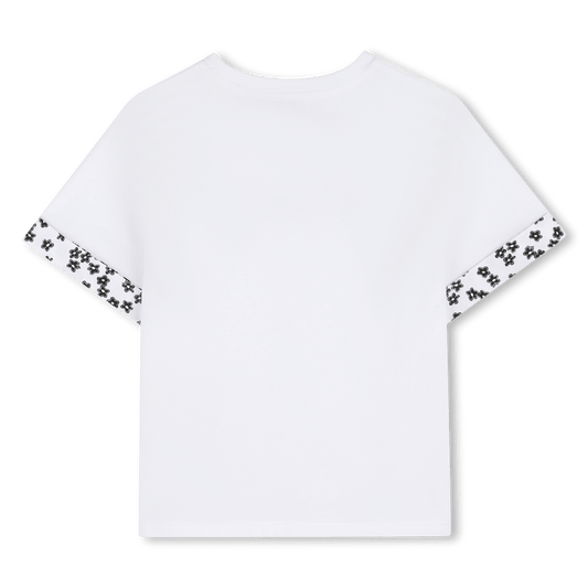 T - SHIRT BIANCA CON MARGHERITE NERE E LOGO MARC JACOBS - Angel Luxury