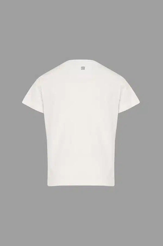 T - SHIRT BIANCA CON SCRITTA DREAM ROSSA DOUUOD - Angel Luxury
