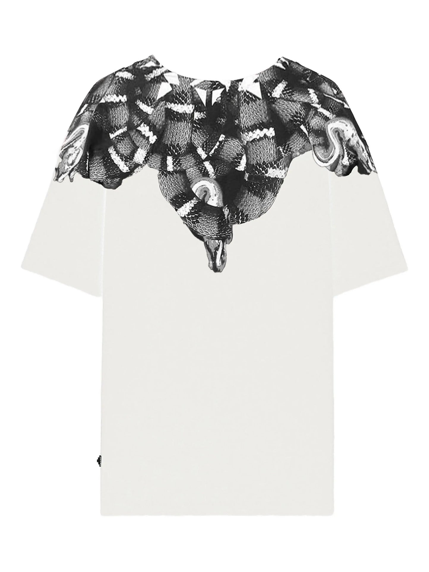 T - SHIRT BIANCA CON STAMPA A SERPENTE MARCELO BURLON - Angel Luxury