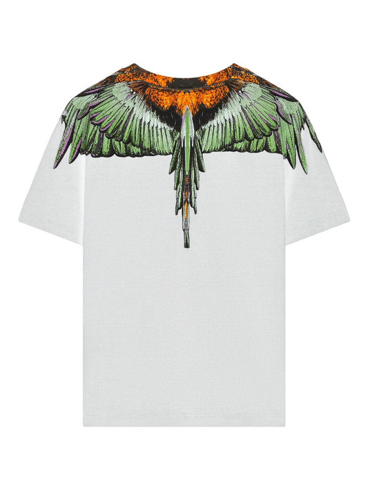 T - SHIRT BIANCA CON STAMPA ALI MARCELO BURLON - Angel Luxury