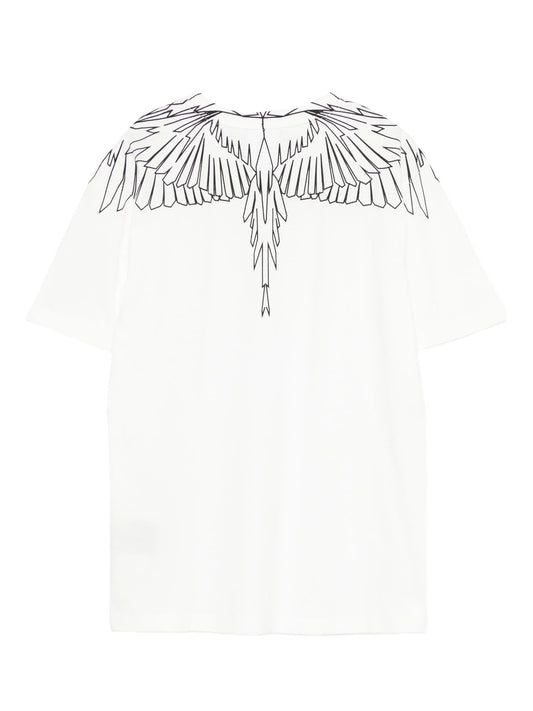 T - SHIRT BIANCA CON STAMPA ALI MARCELO BURLON - Angel Luxury