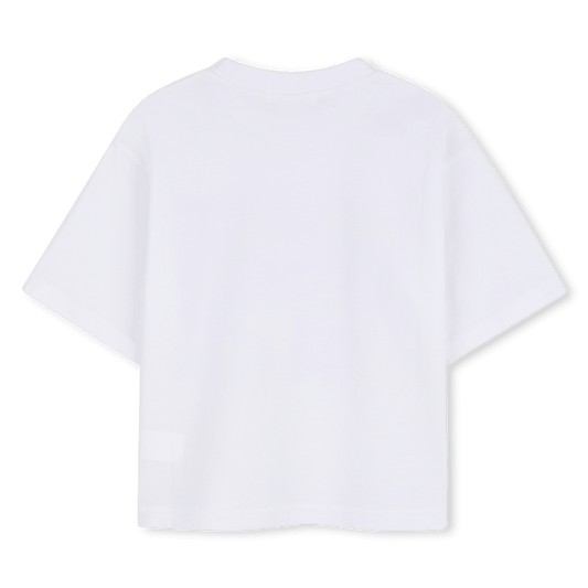 T - SHIRT BIANCA CON STAMPA BILLIEBLUSH - Angel Luxury